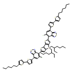 2,1,3-Benzothiadiazole, 4,4'-[4,4-bis(2-ethylhexyl)-4H-silolo[3,2-b:4,5-b']dithiophene-2,6-diyl]bis[5-fluoro-7-(5'-hexyl[2,2'-bithiophen]-5-yl)-