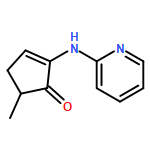 2-Cyclopenten-1-one, 5-methyl-2-(2-pyridinylamino)-