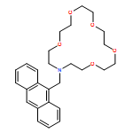 1,4,7,10,13-Pentaoxa-16-azacyclooctadecane, 16-(9-anthracenylmethyl)-