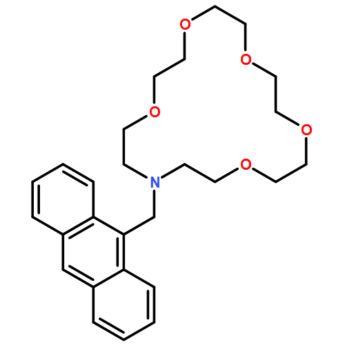 1,4,7,10,13-Pentaoxa-16-azacyclooctadecane, 16-(9-anthracenylmethyl)-