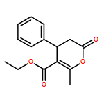 2H-Pyran-5-carboxylic acid, 3,4-dihydro-6-methyl-2-oxo-4-phenyl-, ethyl ester, (4R)-