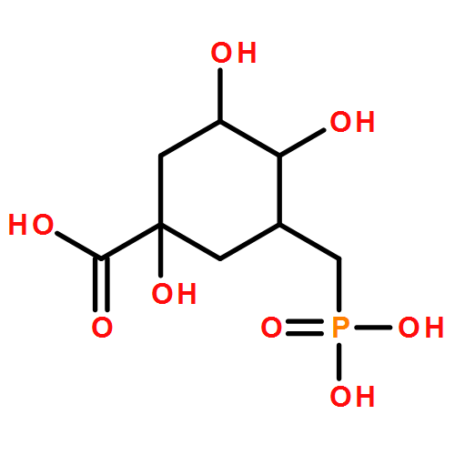 Cyclohexanecarboxylic acid, 1,3,4-trihydroxy-5-(phosphonomethyl)-, (1S,3R,4R,5S)-