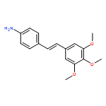 Benzenamine, 4-[(1E)-2-(3,4,5-trimethoxyphenyl)ethenyl]-