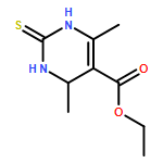 5-Pyrimidinecarboxylic acid, 1,2,3,4-tetrahydro-4,6-dimethyl-2-thioxo-, ethyl ester