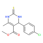 5-Pyrimidinecarboxylic acid,4-(4-chlorophenyl)-1,2,3,4-tetrahydro-6-methyl-2-thioxo-, methyl ester