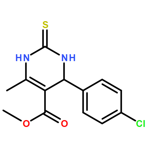 5-Pyrimidinecarboxylic acid,4-(4-chlorophenyl)-1,2,3,4-tetrahydro-6-methyl-2-thioxo-, methyl ester