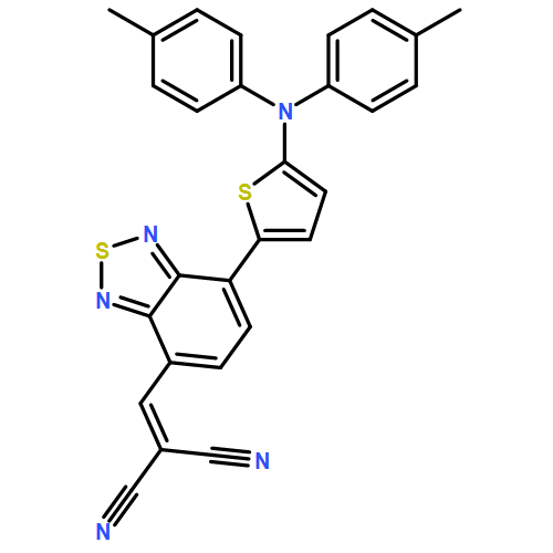 Propanedinitrile, 2-[[7-[5-[bis(4-methylphenyl)amino]-2-thienyl]-2,1,3-benzothiadiazol-4-yl]methylene]-