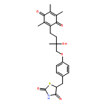 2,4-Thiazolidinedione, 5-[[4-[2-hydroxy-2-methyl-4-(2,4,5-trimethyl-3,6-dioxo-1,4-cyclohexadien-1-yl)butoxy]phenyl]methyl]-