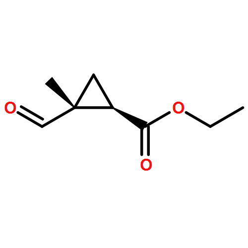 Cyclopropanecarboxylic acid, 2-formyl-2-methyl-, ethyl ester, (1R,2R)-rel-