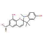 Spiro[2H-1-benzopyran-2,2'-[2H]indole]-5',8-diol, 1',3'-dihydro-1',3',3'-trimethyl-6-nitro-