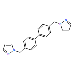 1H-Pyrazole, 1,1'-[[1,1'-biphenyl]-4,4'-diylbis(methylene)]bis-