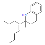 Quinoline, 1,2,3,4-tetrahydro-2-methyl-2-(1-propyl-1-pentenyl)-, (E)-