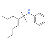 Benzenamine, N-(1,1-dimethyl-2-propyl-2-hexenyl)-, (E)-