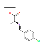 L-Alanine, N-[(4-chlorophenyl)methylene]-, 1,1-dimethylethyl ester