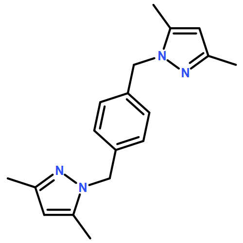 1,1'-(benzene-1,4-diyldimethylene)-bis(3,5-dimethyl-1H-pyrazole)