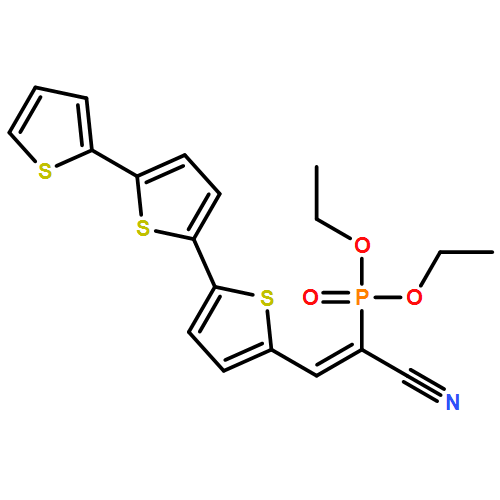 Phosphonic acid, P-(1-cyano-2-[2,2':5',2''-terthiophen]-5-ylethenyl)-, diethyl ester