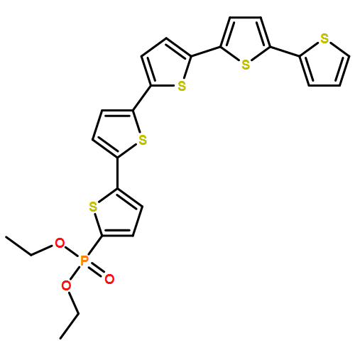 Phosphonic acid, P-[2,2':5',2'':5'',2''':5''',2''''-quinquethiophen]-5-yl-, diethyl ester