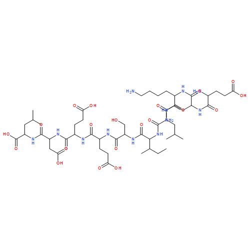 L-Leucine, L-α-glutamyl-L-glutaminyl-L-lysyl-L-leucyl-L-isoleucyl-L-seryl-L-α-glutamyl-L-α-glutamyl-L-α-aspartyl-