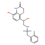 2H-1,4-Benzoxazin-3(4H)-one, 8-[2-[[1,1-dimethyl-2-(2-methylphenyl)ethyl]amino]-1-hydroxyethyl]-5-hydroxy-