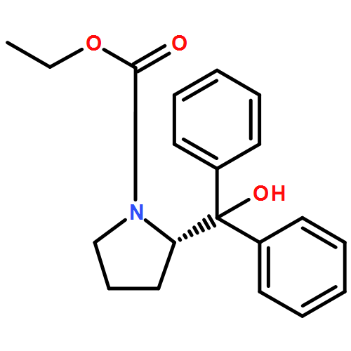 1-Pyrrolidinecarboxylic acid, 2-(hydroxydiphenylmethyl)-, ethyl ester,(2S)-