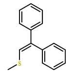 Benzene, 1,1'-[(methylthio)ethenylidene]bis-