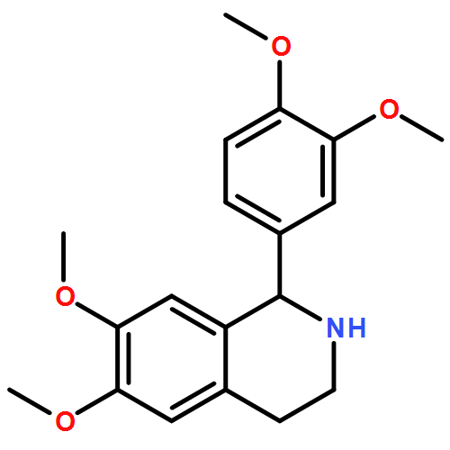 Isoquinoline, 1-(3,4-dimethoxyphenyl)-1,2,3,4-tetrahydro-6,7-dimethoxy-