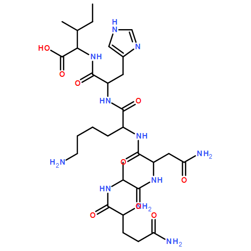 L-Isoleucine, L-glutaminyl-L-alanyl-L-asparaginyl-L-lysyl-L-histidyl-