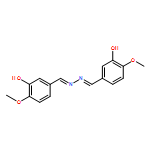 Benzaldehyde, 3-hydroxy-4-methoxy-, 2-[(3-hydroxy-4-methoxyphenyl)methylene]hydrazone