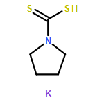 1-Pyrrolidinecarbodithioic acid, potassium salt (1:1)