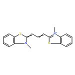 Benzothiazolium,3-methyl-2-[3-(3-methyl-2(3H)-benzothiazolylidene)-1-propenyl]-