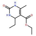 5-Pyrimidinecarboxylic acid, 4-ethyl-1,2,3,4-tetrahydro-6-methyl-2-oxo-, ethyl ester