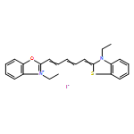 Benzoxazolium,3-ethyl-2-[5-(3-ethyl-2(3H)-benzothiazolylidene)-1,3-pentadienyl]-,iodide