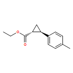 Cyclopropanecarboxylic acid, 2-(4-methylphenyl)-, ethyl ester, (1R,2R)-rel-