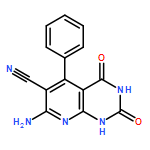 Pyrido[2,3-d]pyrimidine-6-carbonitrile, 7-amino-1,2,3,4-tetrahydro-2,4-dioxo-5-phenyl-