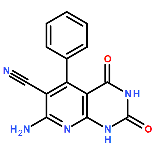 Pyrido[2,3-d]pyrimidine-6-carbonitrile, 7-amino-1,2,3,4-tetrahydro-2,4-dioxo-5-phenyl-