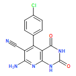 Pyrido[2,3-d]pyrimidine-6-carbonitrile, 7-amino-5-(4-chlorophenyl)-1,2,3,4-tetrahydro-2,4-dioxo-