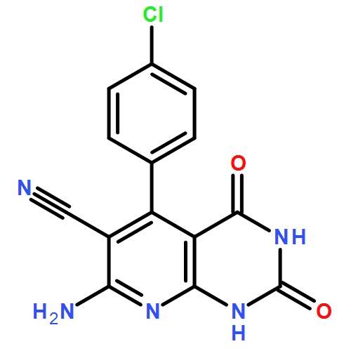 Pyrido[2,3-d]pyrimidine-6-carbonitrile, 7-amino-5-(4-chlorophenyl)-1,2,3,4-tetrahydro-2,4-dioxo-