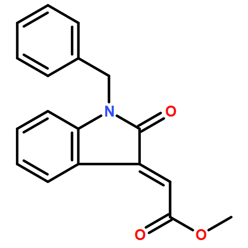 Acetic acid, 2-[1,2-dihydro-2-oxo-1-(phenylmethyl)-3H-indol-3-ylidene]-, methyl ester, (2E)-