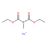 Propanedioic acid, 2-methyl-, diethyl ester, ion(1-), sodium (1:1)