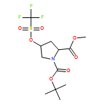 1,2-Pyrrolidinedicarboxylic acid, 4-[[(trifluoromethyl)sulfonyl]oxy]-, 1-(1,1-dimethylethyl) 2-methyl ester, (2S,4R)-