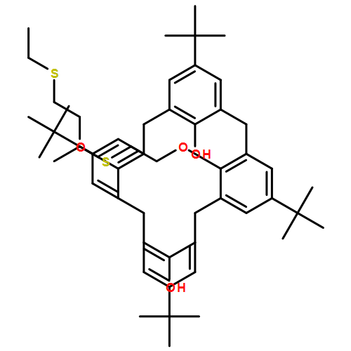 Pentacyclo[19.3.1.13,7.19,13.115,19]octacosa-1(25),3,5,7(28),9,11,13(27),15,17,19(26),21,23-dodecaene-25,27-diol, 5,11,17,23-tetrakis(1,1-dimethylethyl)-26,28-bis[2-(ethylthio)ethoxy]-