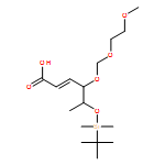 2-Hexenoic acid, 5-[[(1,1-dimethylethyl)dimethylsilyl]oxy]-4-[(2-methoxyethoxy)methoxy]-, (2E,4R,5S)-