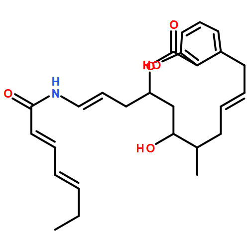 2,4-Heptadienamide, N-[(1E)-3-[(3S,5R,6S,8E)-3,4,5,6,7,10-hexahydro-5,14-dihydroxy-6-methyl-1-oxo-1H-2-benzoxacyclododecin-3-yl]-1-propen-1-yl]-, (2Z,4Z)-