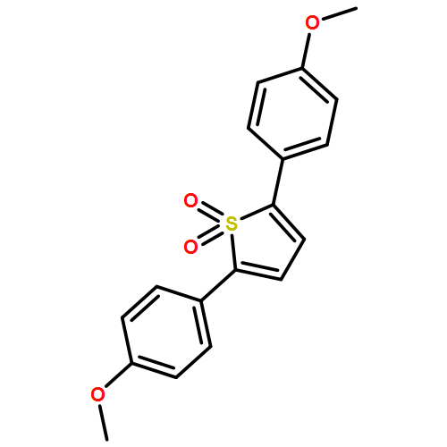 Thiophene, 2,5-bis(4-methoxyphenyl)-, 1,1-dioxide