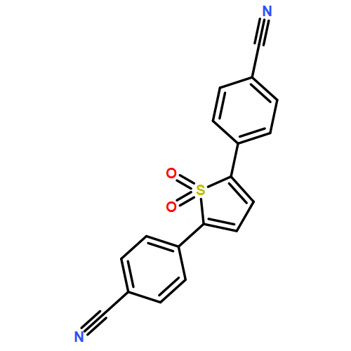 Benzonitrile, 4,4'-(1,1-dioxido-2,5-thiophenediyl)bis-