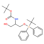 Carbamic acid, N-[(1R)-2-[[(1,1-dimethylethyl)diphenylsilyl]oxy]-1-(hydroxymethyl)ethyl]-, 1,1-dimethylethyl ester