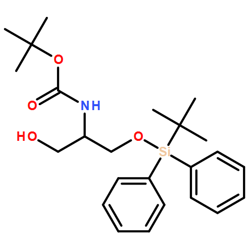 Carbamic acid, N-[(1R)-2-[[(1,1-dimethylethyl)diphenylsilyl]oxy]-1-(hydroxymethyl)ethyl]-, 1,1-dimethylethyl ester