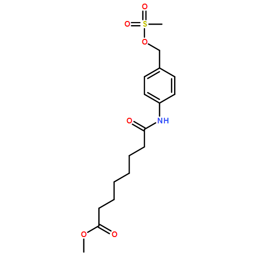 Octanoic acid, 8-[[4-[[(methylsulfonyl)oxy]methyl]phenyl]amino]-8-oxo-, methyl ester