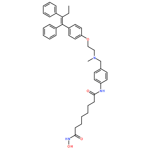 Octanediamide, N1-[4-[[[2-[4-[(1Z)-1,2-diphenyl-1-buten-1-yl]phenoxy]ethyl]methylamino]methyl]phenyl]-N8-hydroxy-