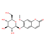 2H-1-Benzopyran-2-one, 6-(β-D-glucopyranosyloxy)-7-methoxy-